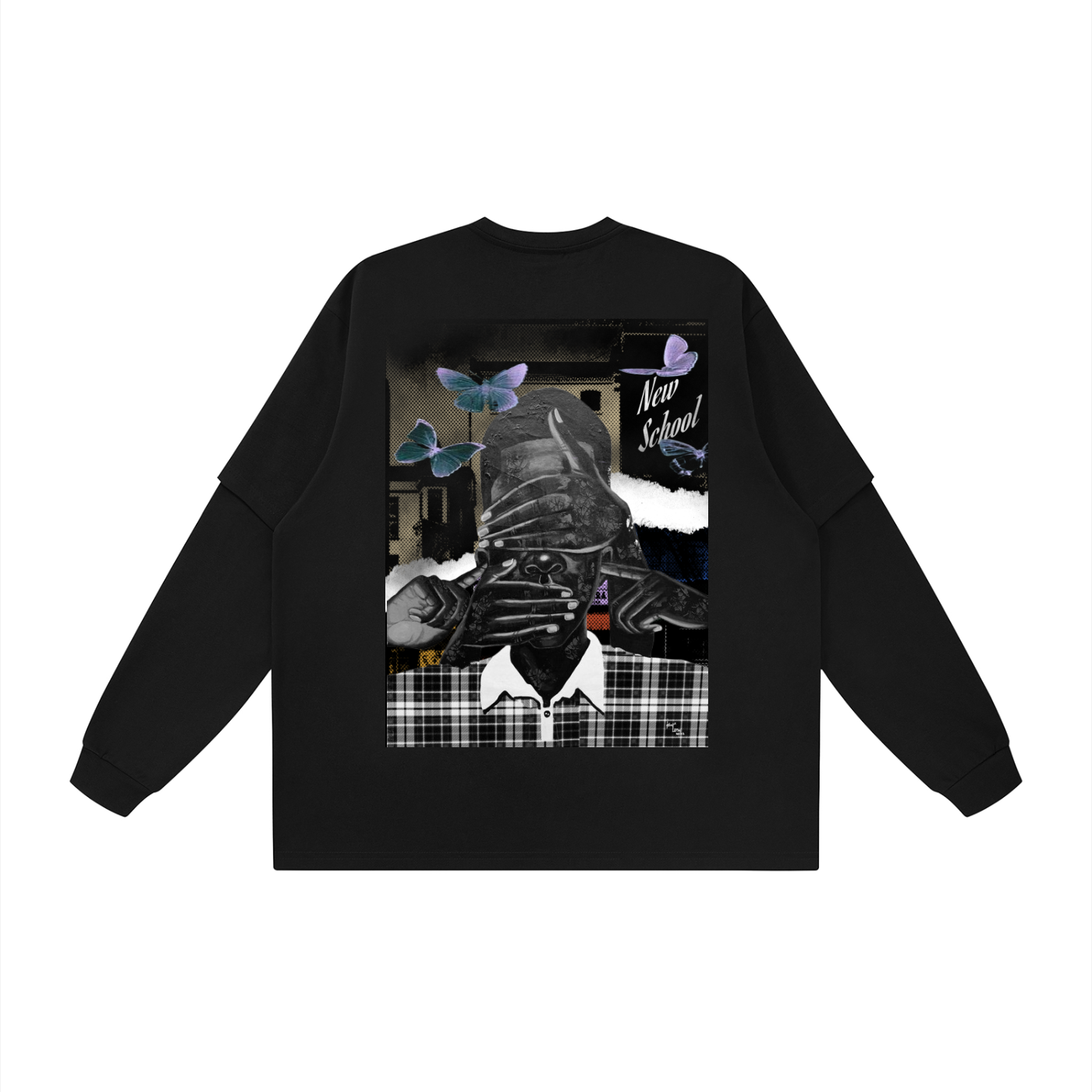 Unisex Layered Oversized YNB long sleeveT-Shirt